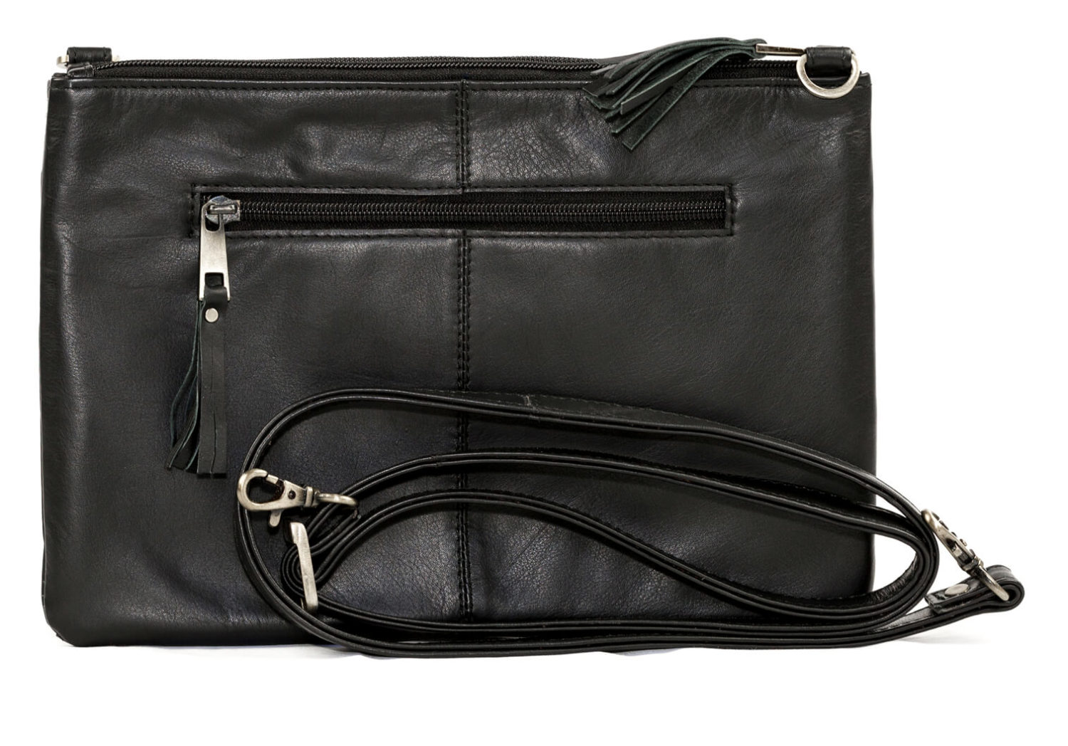 Double Zipper Handbag - London, Cowhide Handbags Shop Now