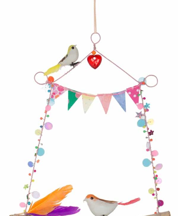 2 Bird Hanging with Feather Home Decorative – BH2801 (Min 2pcs) (Buy 1 Get 1 Free!!)