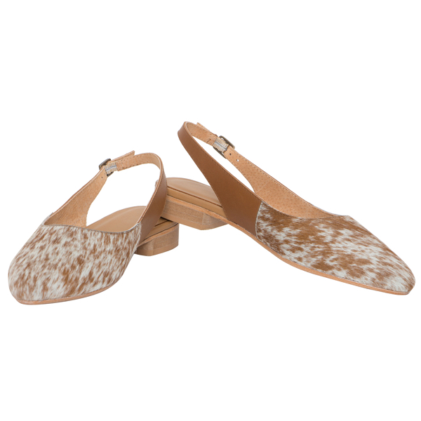 Hairon Pointed Ballerina Cowhide Footwear (Shoe51 – Min 6pcs)