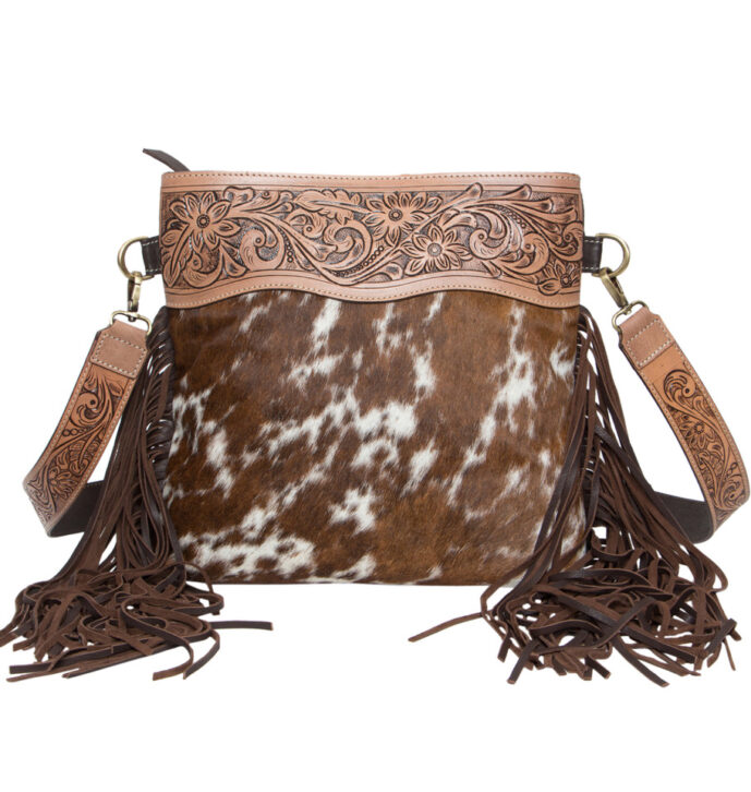 Tooling Leather Medium Sling Cowhide Bag – AB13