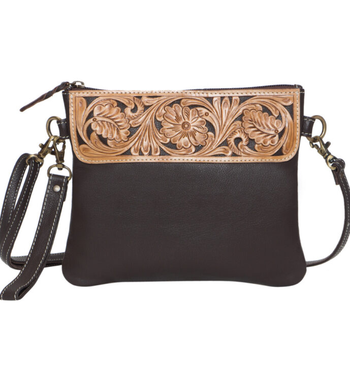 Tooling Leather Hand Carved Clutch Bag – TLB15