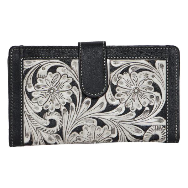Tlw25 Black Tooled Leather Wallet