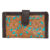 Tooling Leather Carved Clutch Wallet with Turquoise Base – TLW25 TURQ